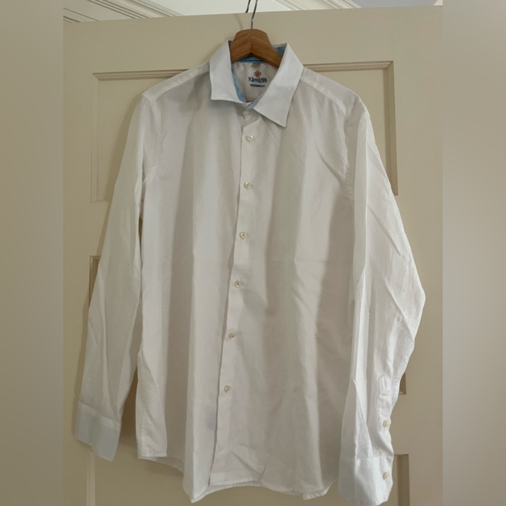 Karma Classic White Men’s Dress Shirt